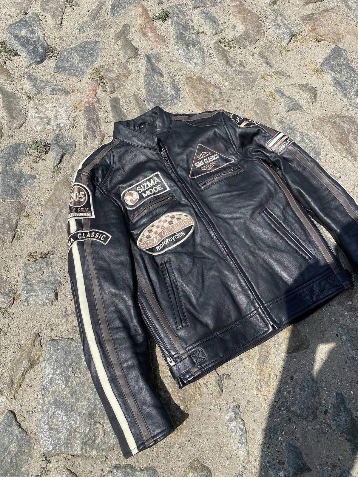 Other Motorcycle Leather Jacket Biker Motorcycle Jacket Men's Sz S Size US S / EU 44-46 / 1 - 3 Thumbnail