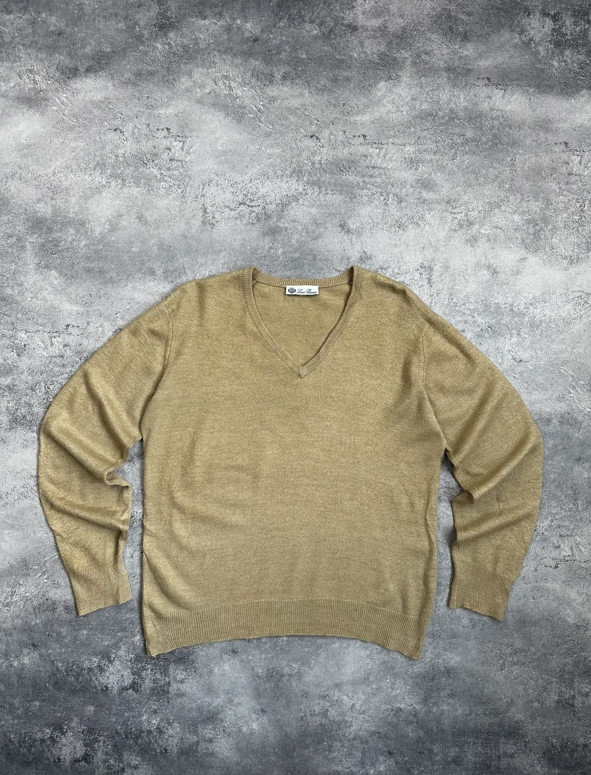 Loro Piana Loro Piana Lana Wool Beige Sweater Vintage Size US S / EU 44-46 / 1 - 1 Thumbnail