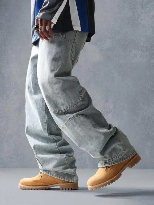 Other Washed Loose Fit Denim Jeans 90s Size US 30 / EU 46 - 2 Thumbnail
