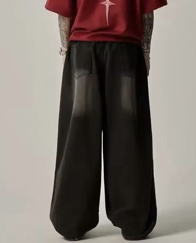 Japanese Brand Elastic Waist Oversize Wide Leg Trousers Size US 32 / EU 48 - 4 Thumbnail