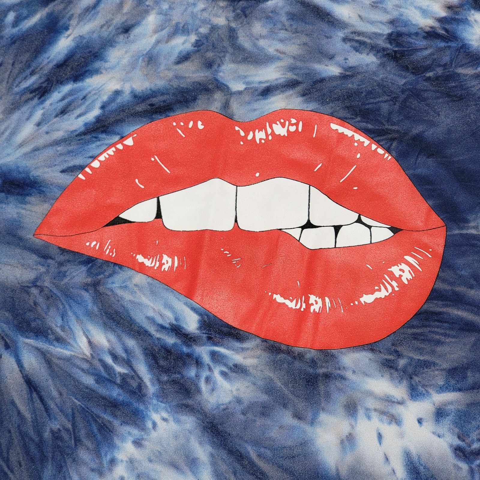 Other Kiyomi Blue Tie-Dye Long Tee Lip Bite - Size XS Size XS / US 0-2 / IT 36-38 - 2 Thumbnail