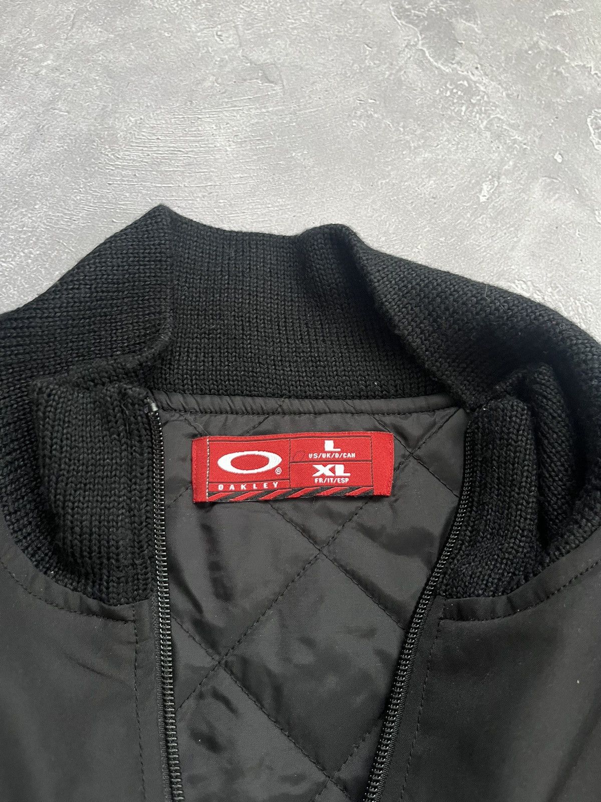 Oakley 90s Vintage Oakley Jacket Black Knitted Sleeve Size US L / EU 52-54 / 3 - 5 Thumbnail