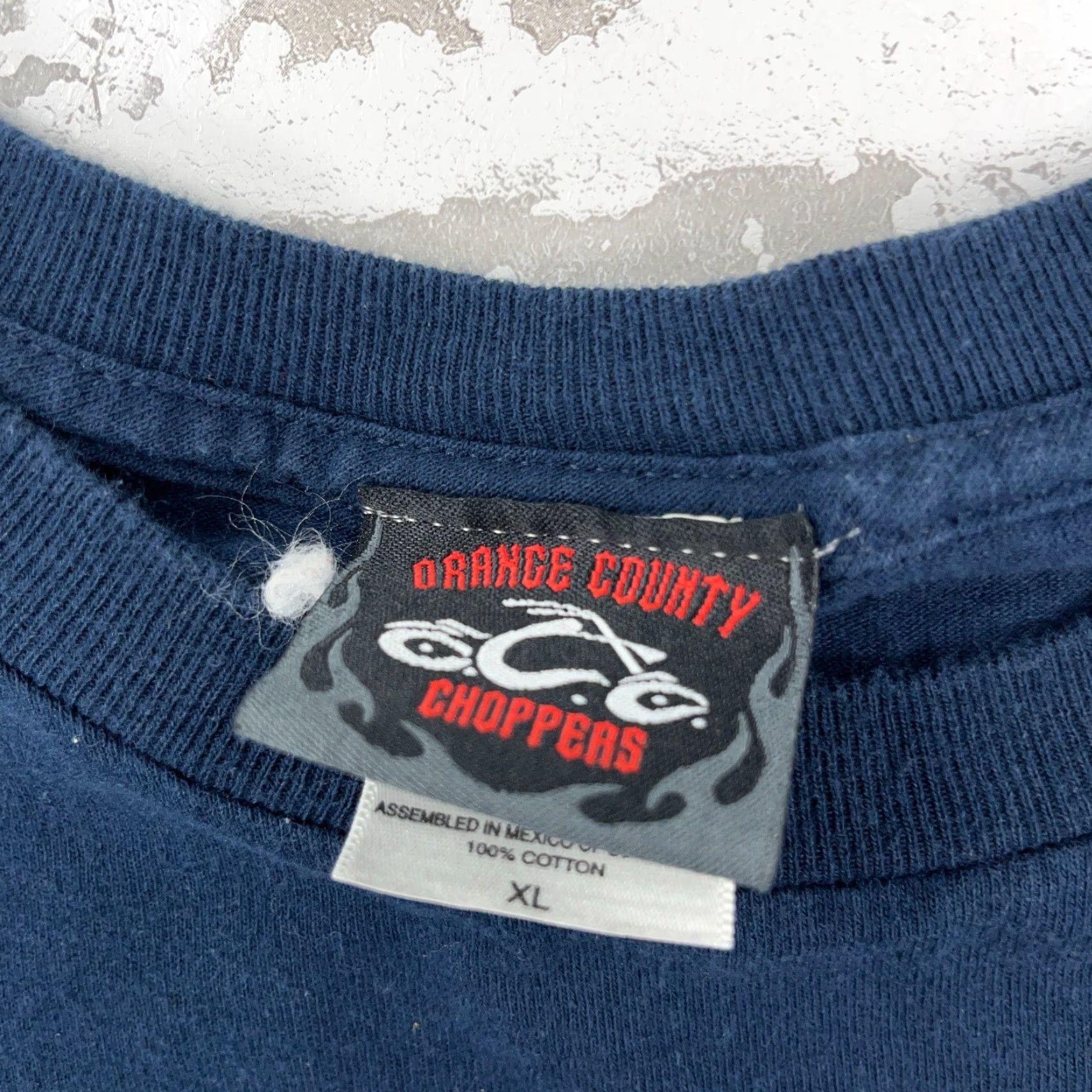Vintage Vintage Orange County Choppers Shirt Men XL Blue Tee OCC Y2K Fire Flames Tattoo Shirt Size US XL / EU 56 / 4 - 7 Thumbnail