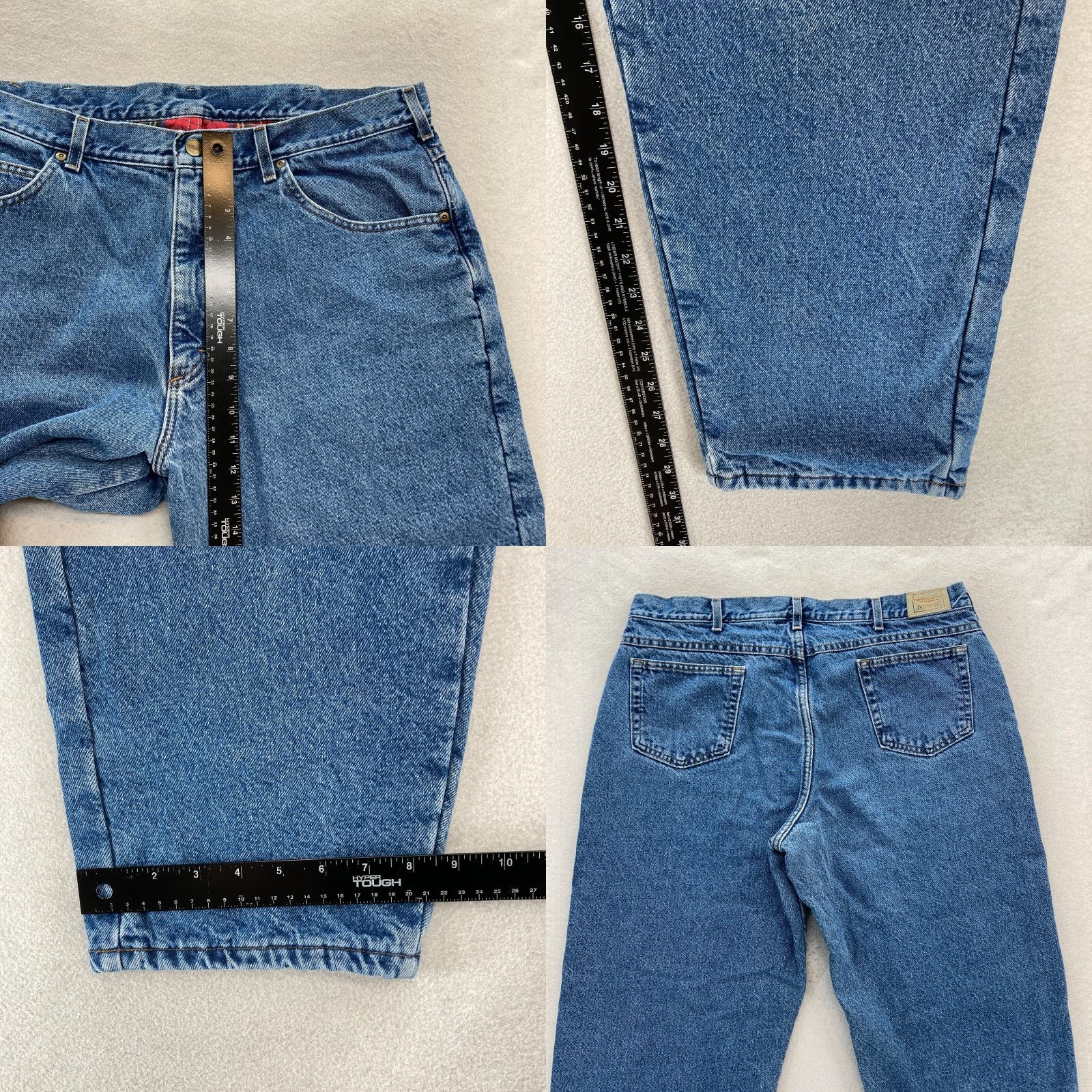 Vintage VINTAGE L.L. Bean Jeans Mens 40x30 Relaxed Taper Denim Blue 5-Pocket Union Made Men Size US 40 / EU 56 - 8 Thumbnail