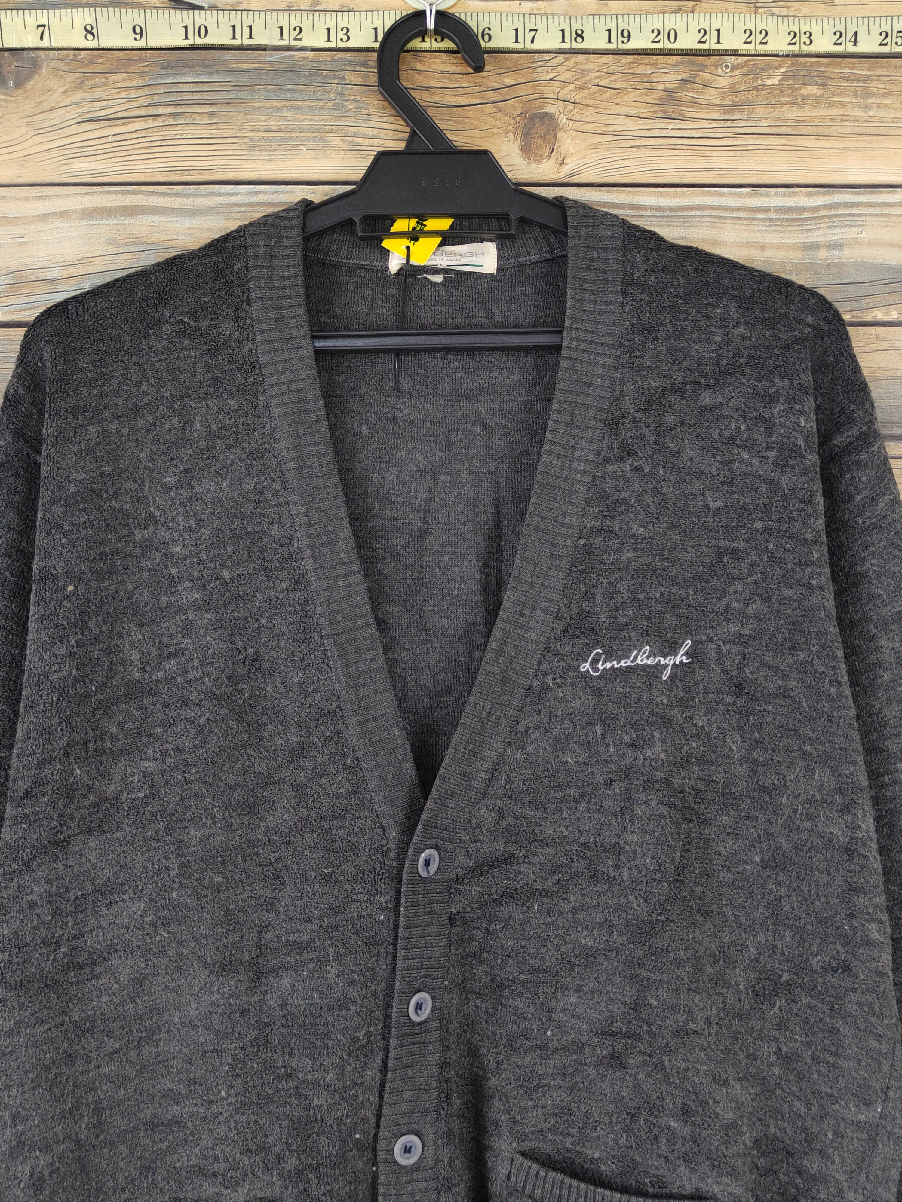 Lindbergh Lindbergh made in Japan vtg Black Knitwear Cardigan #W1825 Size US M / EU 48-50 / 2 - 2 Thumbnail
