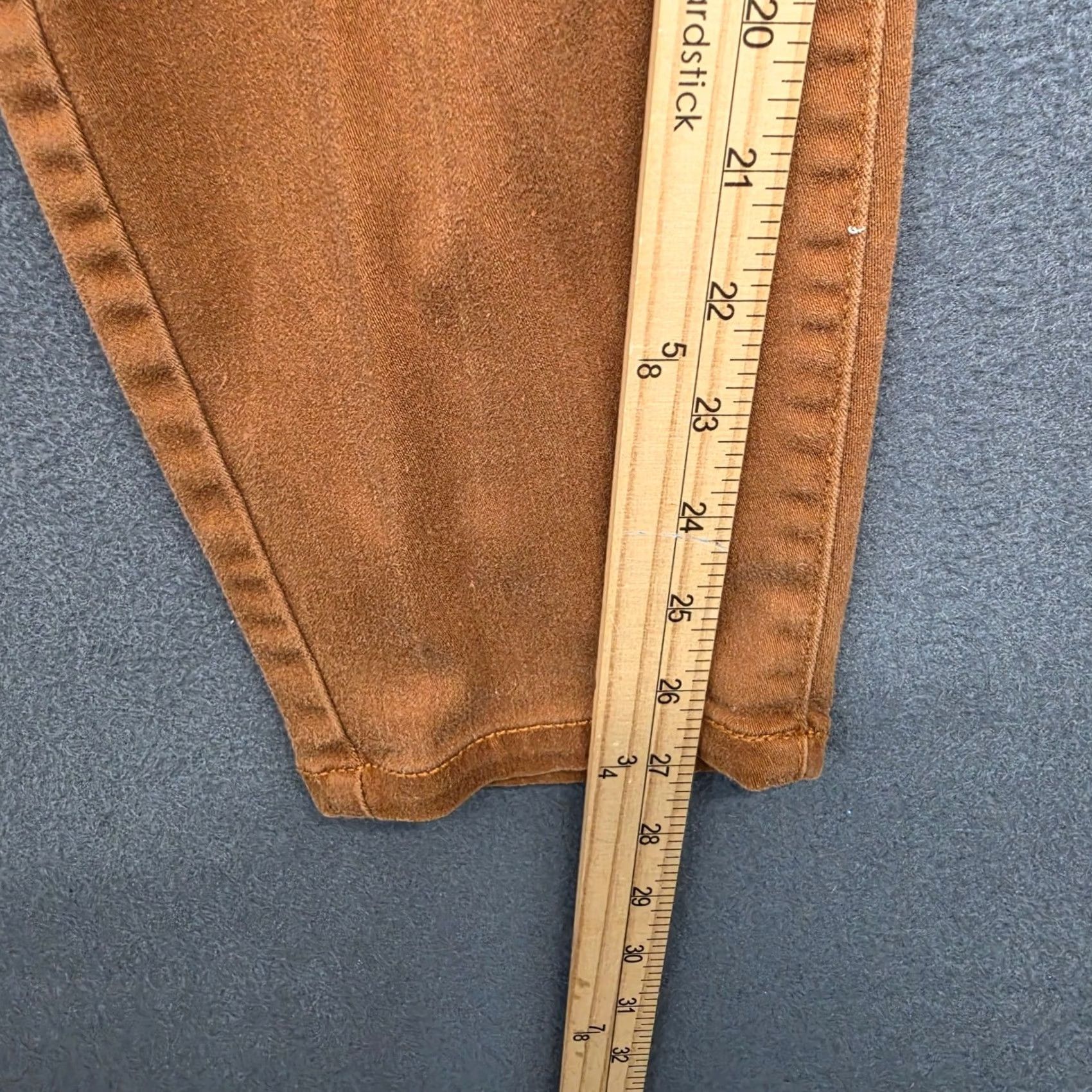 Vintage Lane Bryant Rust Orange Skinny Jeans Womens Plus Size 18 Stretch Denim Pants Ankle Womens 18 Plus Size Orange Jeans Size 40" / US 18 - 7 Thumbnail