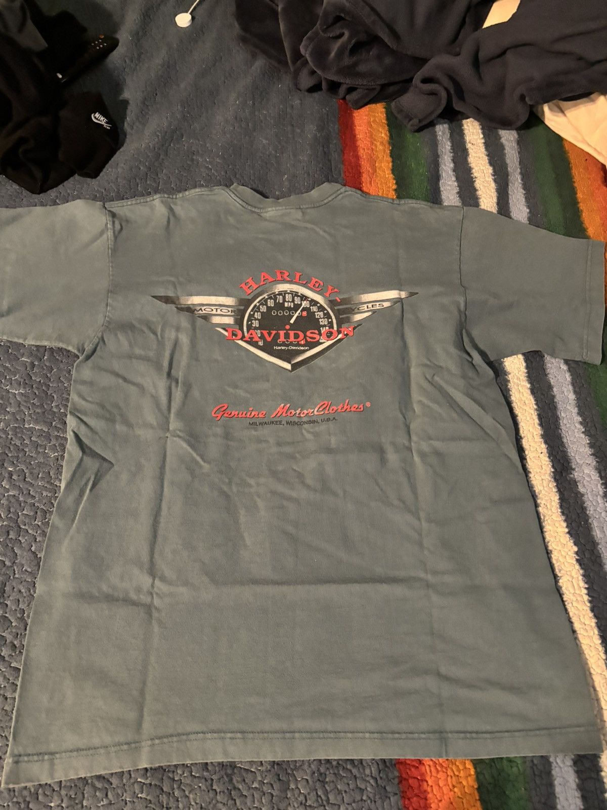 Harley Davidson Vintage Harley Davidson Milwaukee T-Shirt Size US L / EU 52-54 / 3 - 4 Thumbnail