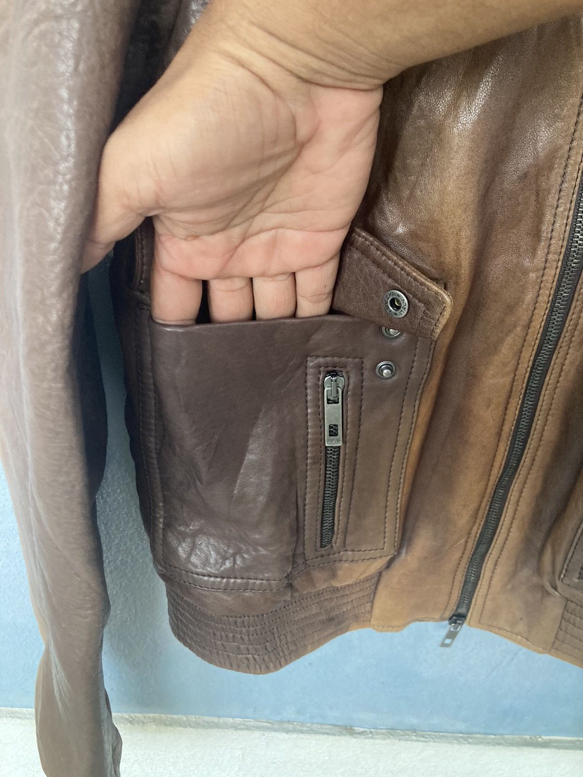 ジャケット・アウター ruffo short length Leather lib jacket Ruffo