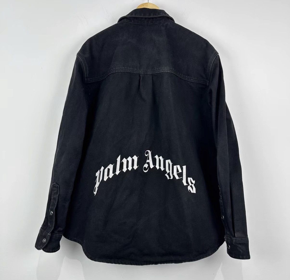 Palm Angels Palm Angels Charcoal Denim Jacket J42 Size US XL / EU 56 / 4 - 2 Thumbnail