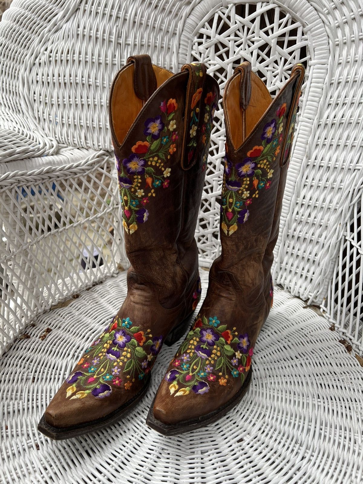 Old Gringo Old Gringo Sora 13" Flower Embroidery Cowboy Boots Size US 7 / IT 37 - 1 Thumbnail