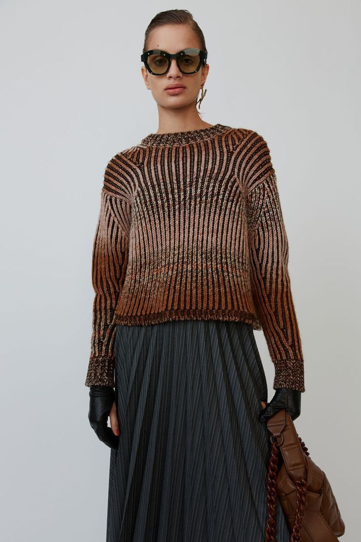 Acne Studios Ribbed Gradient Knit Sweater Size S / US 4 / IT 40 - 4 Thumbnail