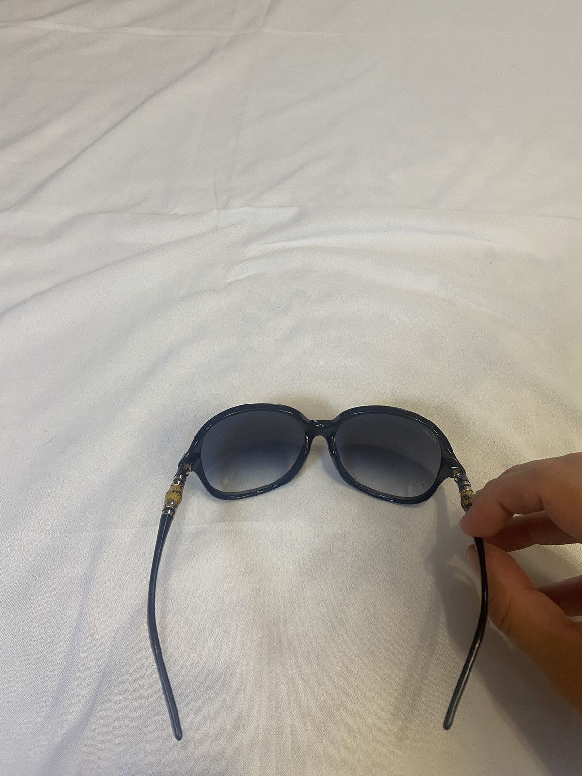 Gucci Gucci GG 3210/K/S Rouund Gradient Sunglasses Bamboo Elements Size ONE SIZE - 6 Thumbnail