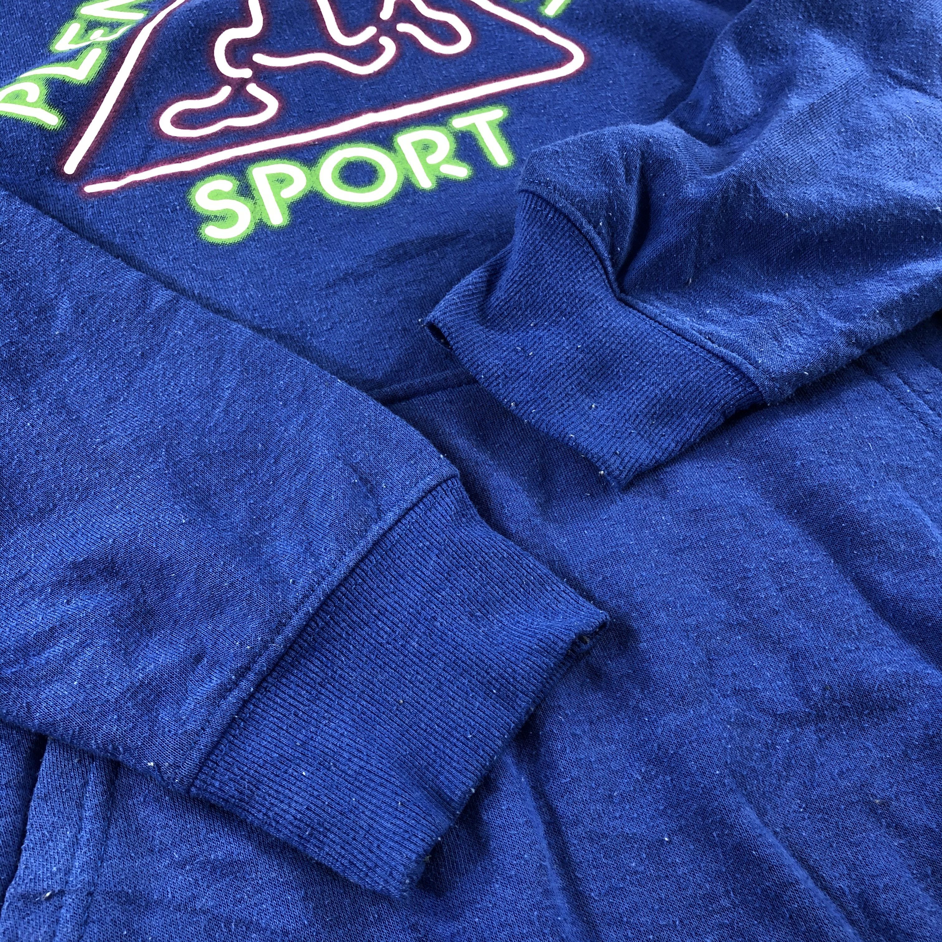 Vintage Plenty Tough Sport Hoodies Blue Pullover F152 Size US L / EU 52-54 / 3 - 3 Thumbnail