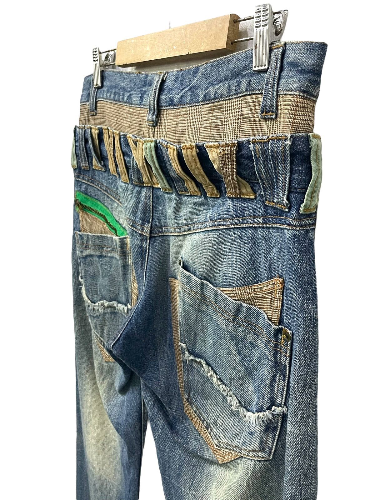 GOSTAR DE FUGA × PPFM × semanticdesign Normanbros japan double waist layered multi pocket jeans Size US 30 / EU 46 - 11 Thumbnail