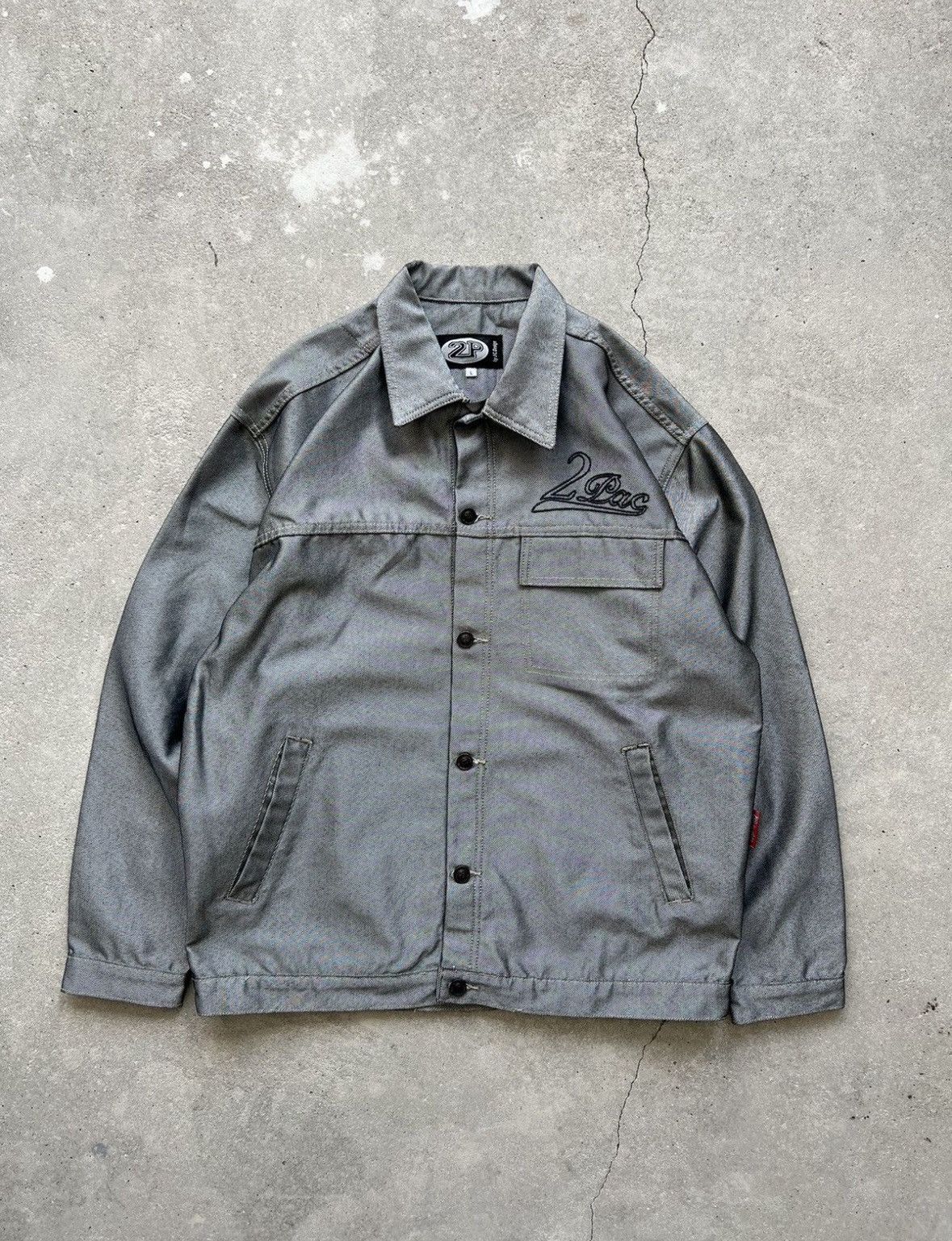 Rap Tees Vintage 2PAC Denim Jacket Size US L / EU 52-54 / 3 - 1 Thumbnail