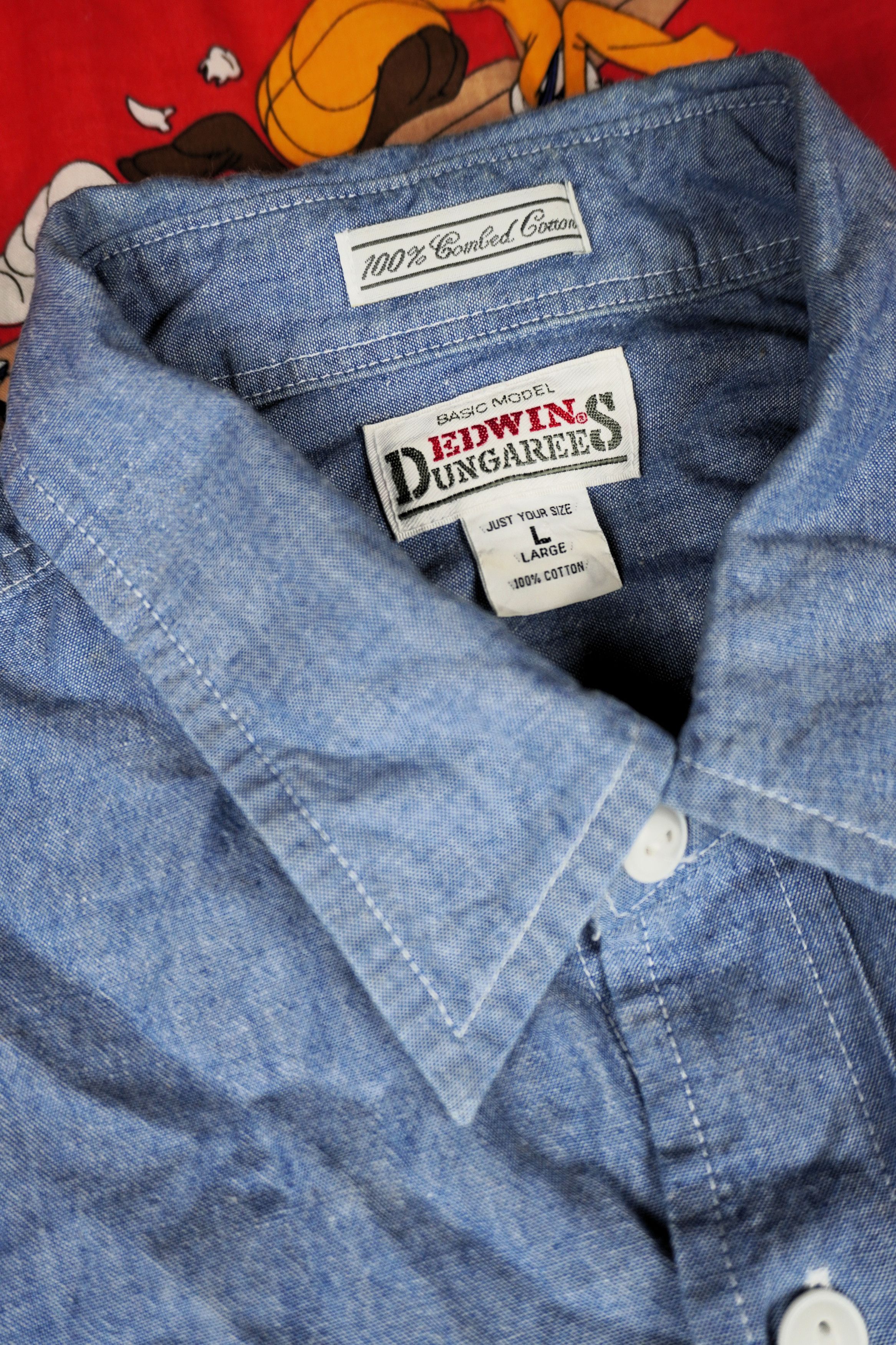Edwin Vtg Edwin Dungarees Chambray Long Sleeve Double Lot 5041 Size US L / EU 52-54 / 3 - 2 Thumbnail
