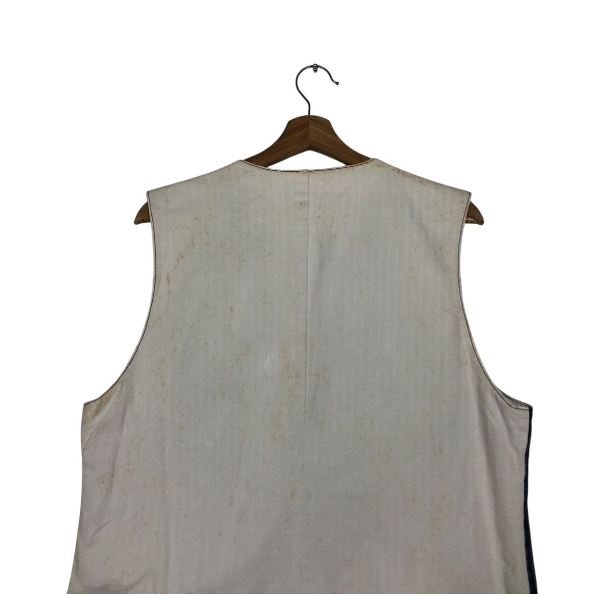 Eternal 🔥VINTAGE WAIST COATS VEST ETERNAL HICKORY CHORE STRIPED Size US L / EU 52-54 / 3 - 11 Thumbnail