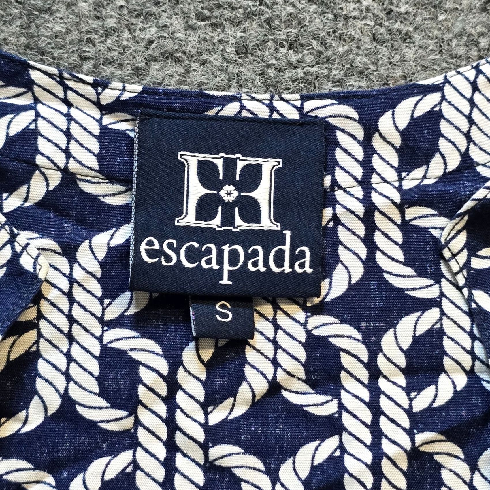 Escada Womens Escapada Top - Blue White Ropes Nautical Tunic Casual Preppy Size S / US 4 / IT 40 - 3 Thumbnail
