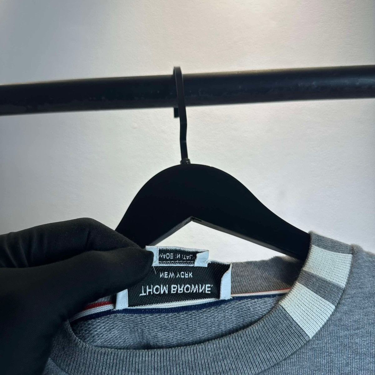Thom Browne THOM BROWNE 4BAR SWEATER Size US L / EU 52-54 / 3 - 5 Thumbnail