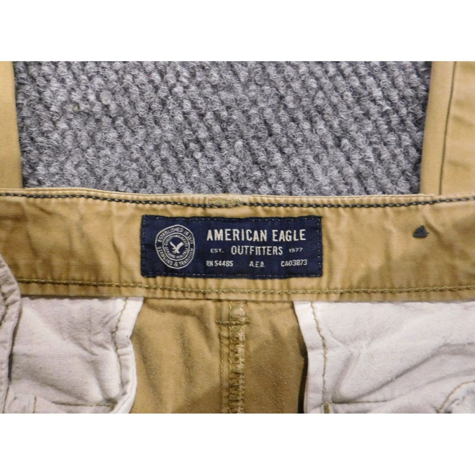 American Eagle Outfitters American Eagle Outfitters Pants Men 29x28 Beige Slim Straight Chino Canvas Relaxed Straight 33 Inseam Vintage No Nat Size US 29 - 2 Thumbnail