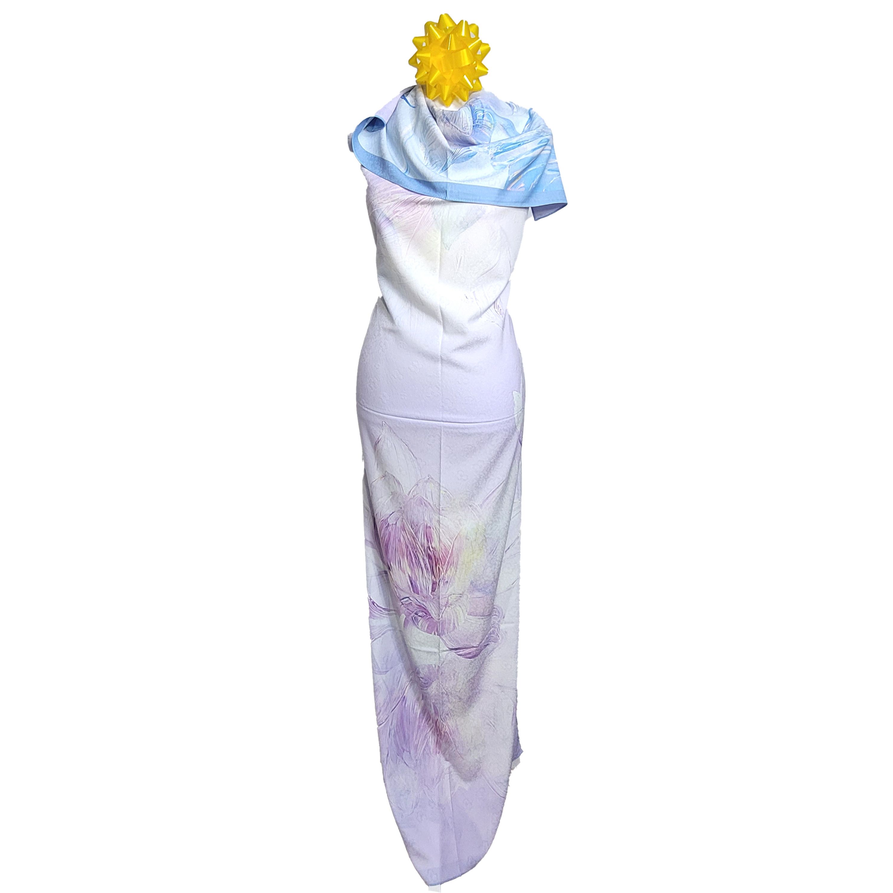 Other Double-Sided Silk Scarf 27"x70" Long Rectangle 3318 Size ONE SIZE - 4 Thumbnail