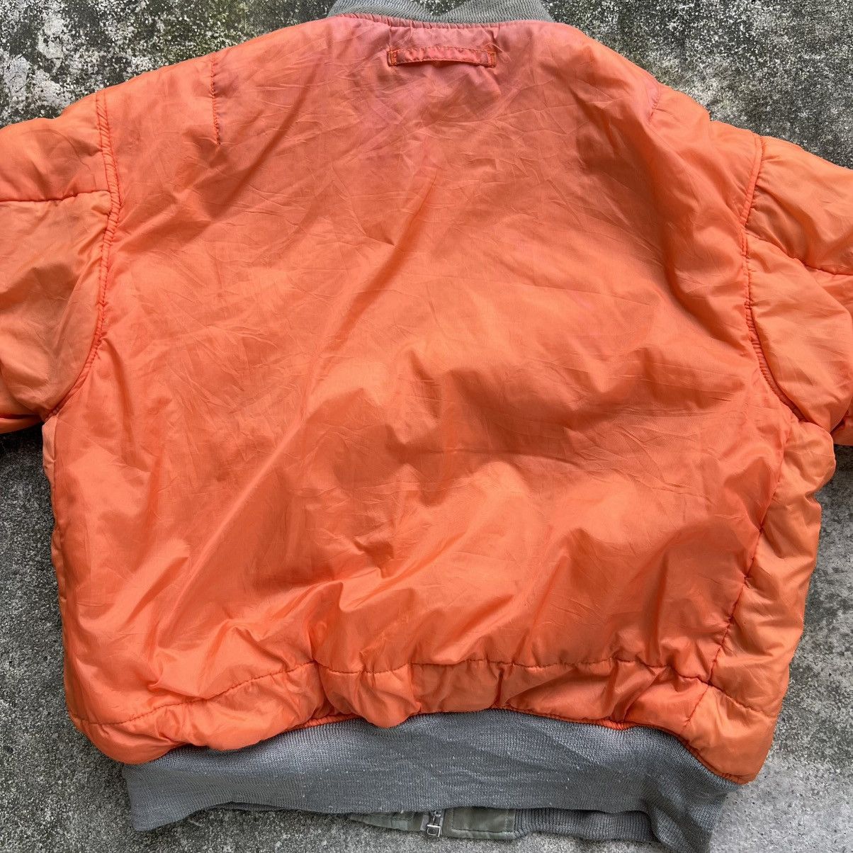 Vintage “VINTAGE” TRASHED MAN INTERMEDIATE MA-1 BOMBER JACKET Size US L / EU 52-54 / 3 - 19 Thumbnail