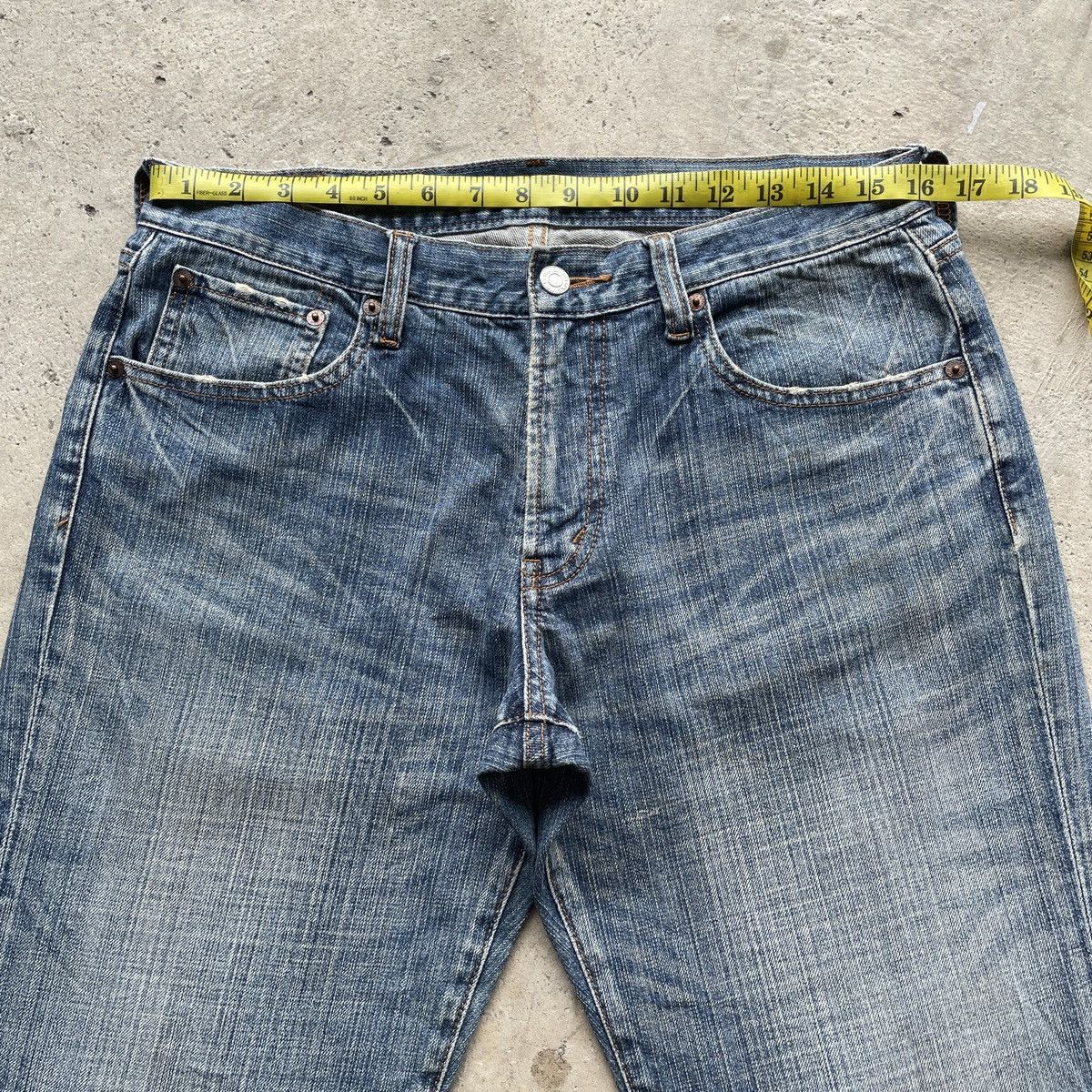Japanese Brand W32x33 Vintage Japanese Denim Faded Jeans Pants Size US 32 / EU 48 - 5 Thumbnail