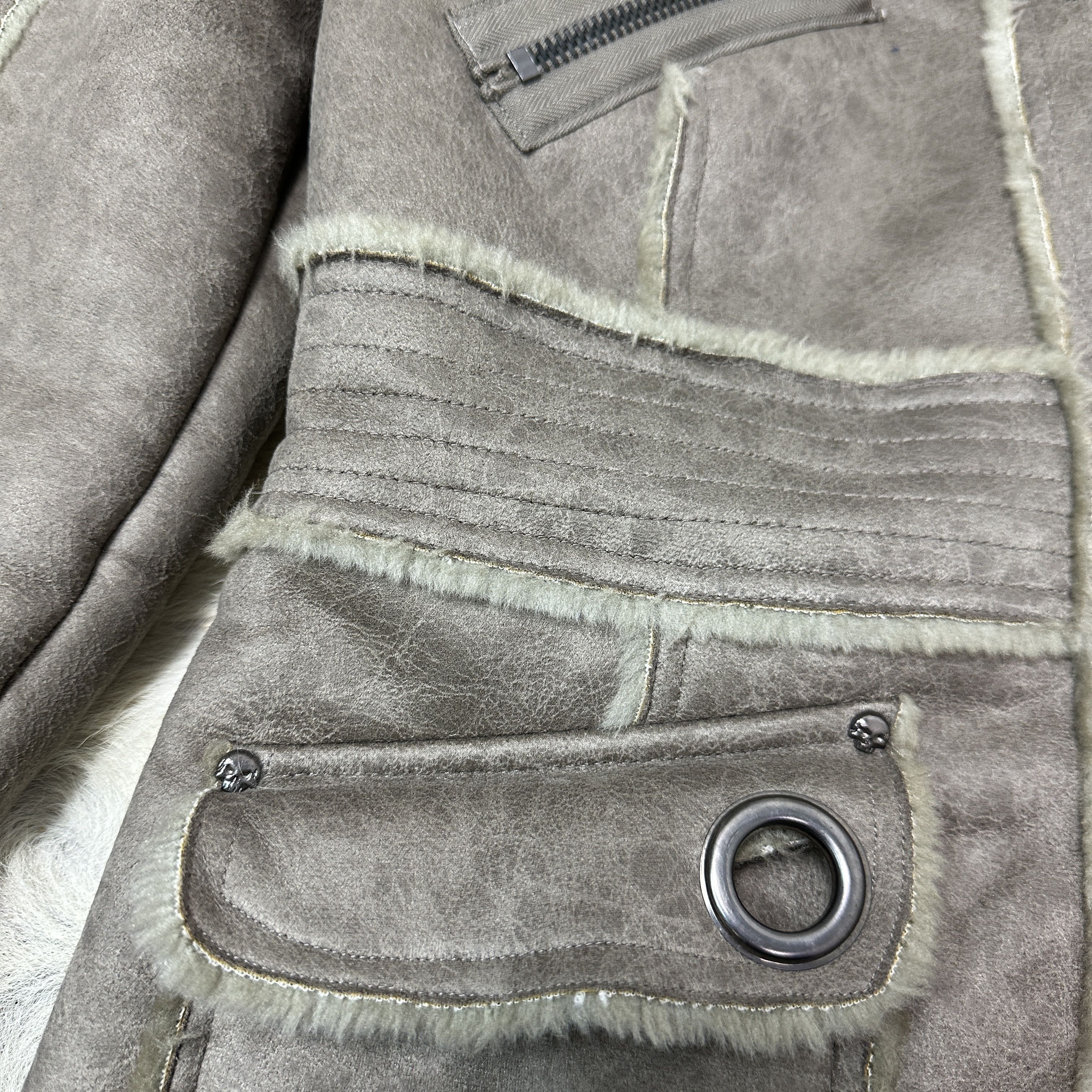 Vintage Vintage Old Money Button Up Faux Fur Winter Coat 00s Size M / US 6-8 / IT 42-44 - 4 Thumbnail