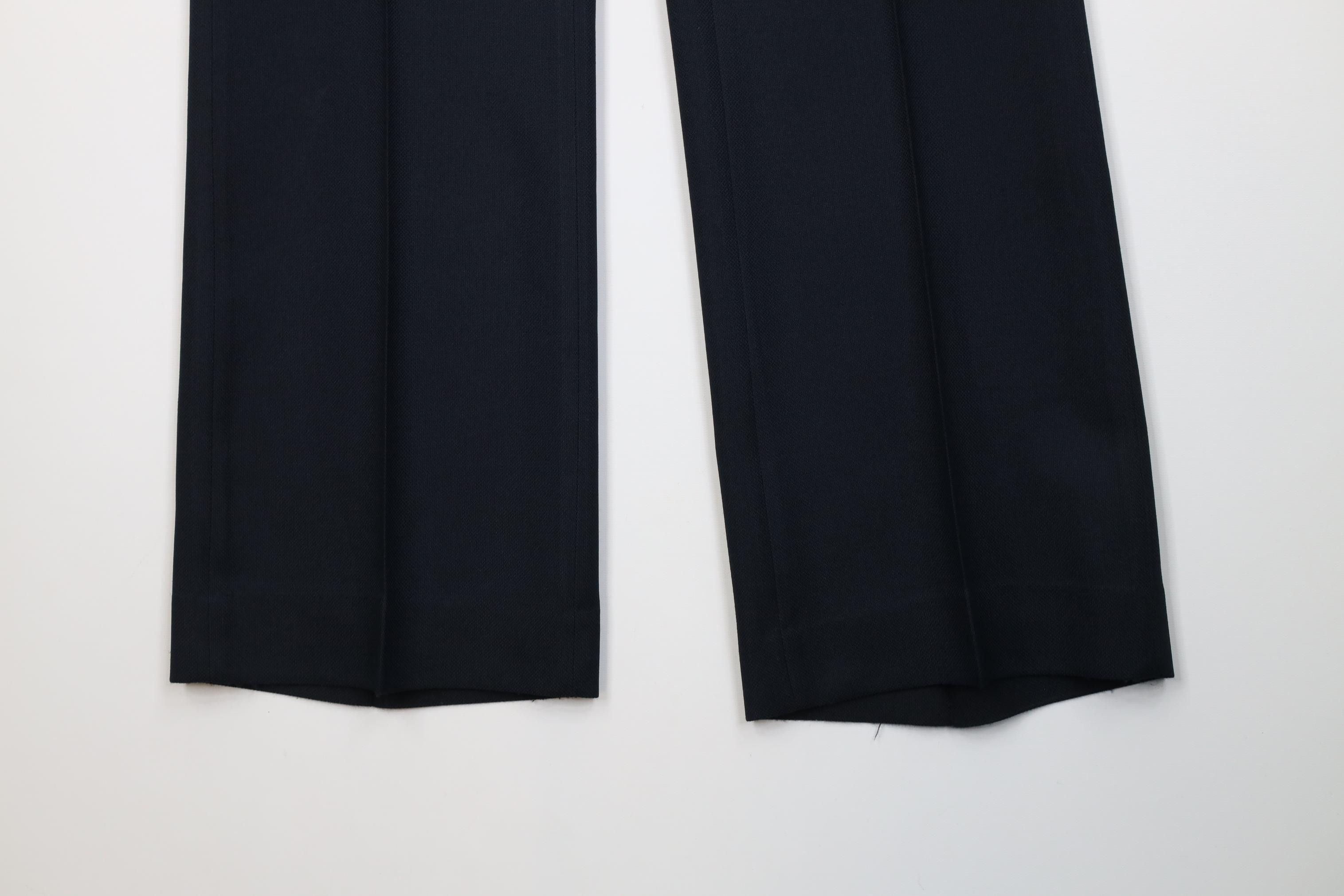 Vintage Vintage 70s Streetwear Flared Wide Leg Chino Pants Blue USA Size US 36 / EU 52 - 4 Thumbnail