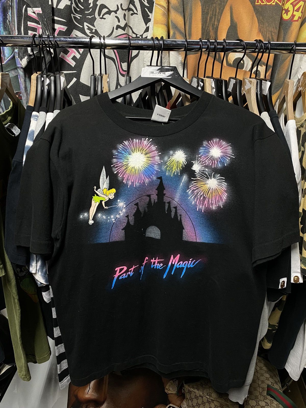 Disney × Vintage Vintage 90’s Disney Movie Peter Pan Tinkerbell Shirt Medium Size US M / EU 48-50 / 2 - 2 Thumbnail