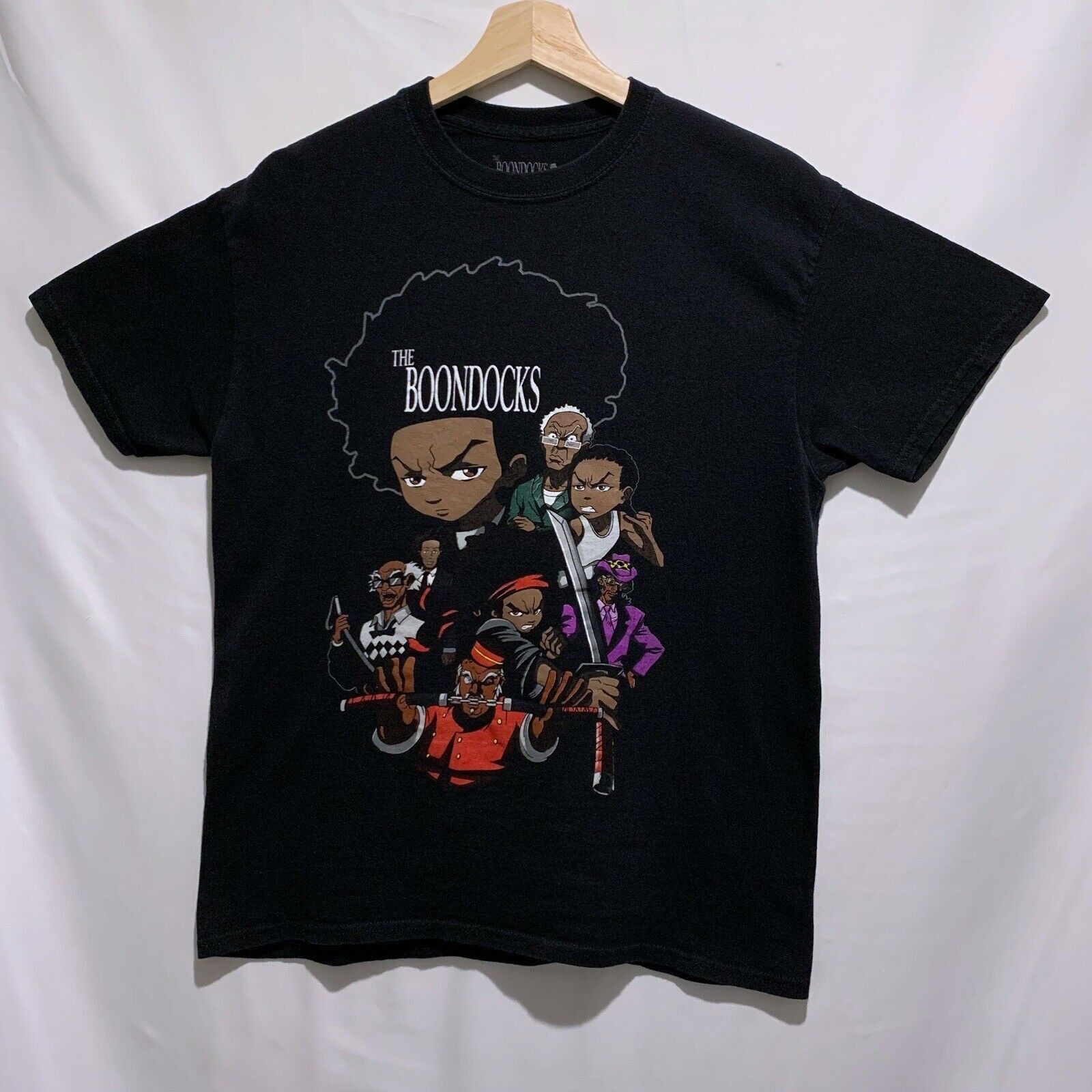 Cartoon Network × Vintage The Boondocks TV Show T Shirt Size Small Black  Cartoon Anime | Grailed, image size:1600x1600