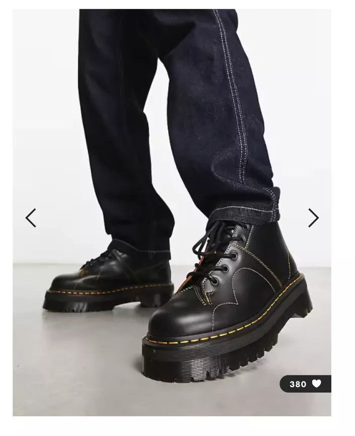 Dr. Martens DR. MARTENS CHURCH PLATFORM MONKEY BOOTS Size US 10 / EU 43 - 2 Thumbnail