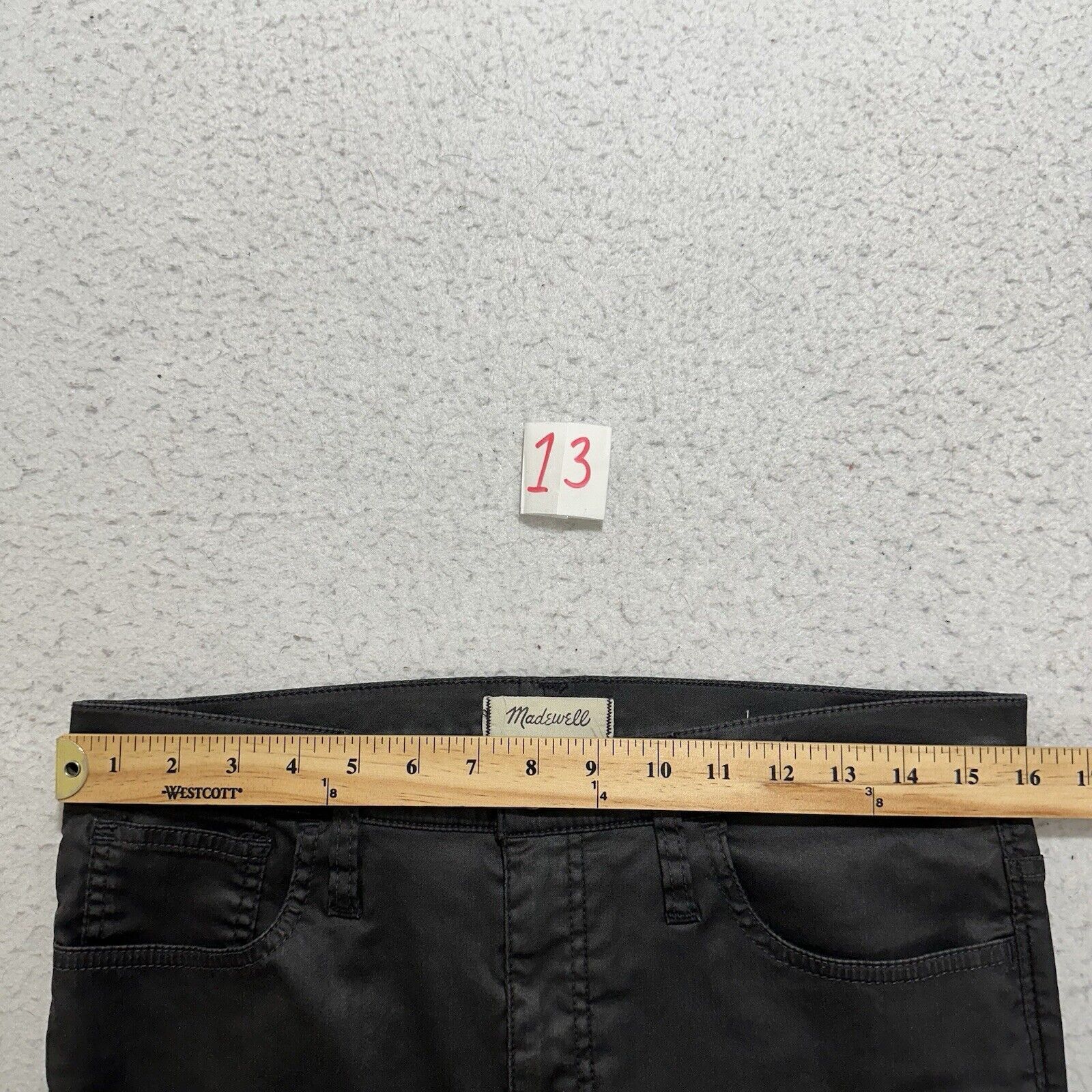 Madewell Madewell Women's 32 Black 10" High-Rise Skinny Jeans Coated Size 32" / US 10 / IT 46 - 11 Thumbnail