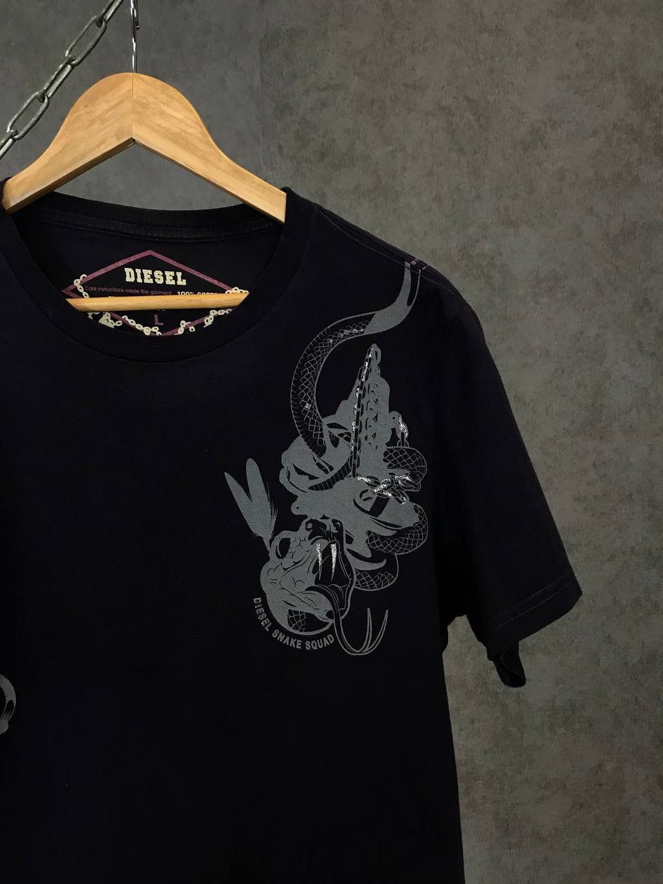 Diesel Diesel Snake Squad designer art tee Size US L / EU 52-54 / 3 - 3 Thumbnail
