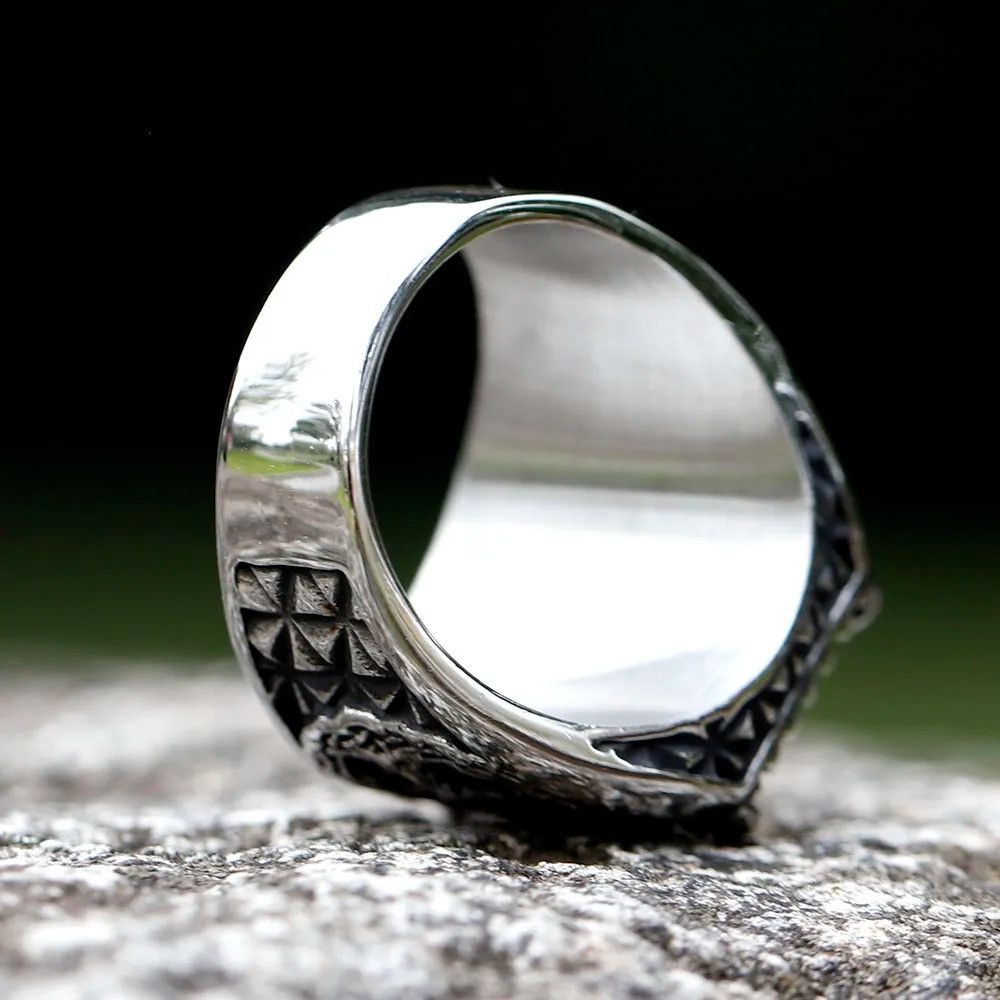 Jewelry Yggdrasi Odin Runes Ring Streetwear Jewelry Fashion Gift Size ONE SIZE - 5 Thumbnail