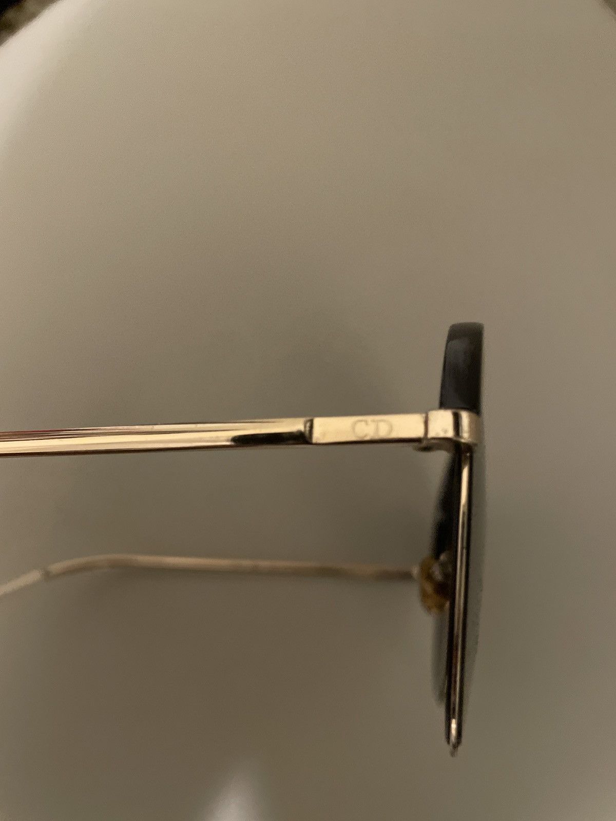 Dior Christian Dior Black and Gold Glasses Size ONE SIZE - 8 Thumbnail