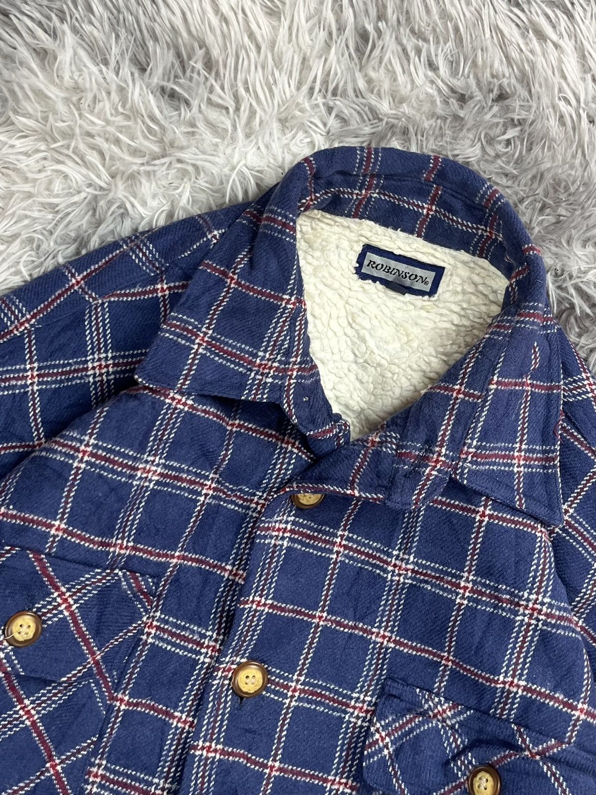 Robinson Les Bains Vintage Robinson Shadow Plaid Button Up Jacket Size US L / EU 52-54 / 3 - 4 Thumbnail