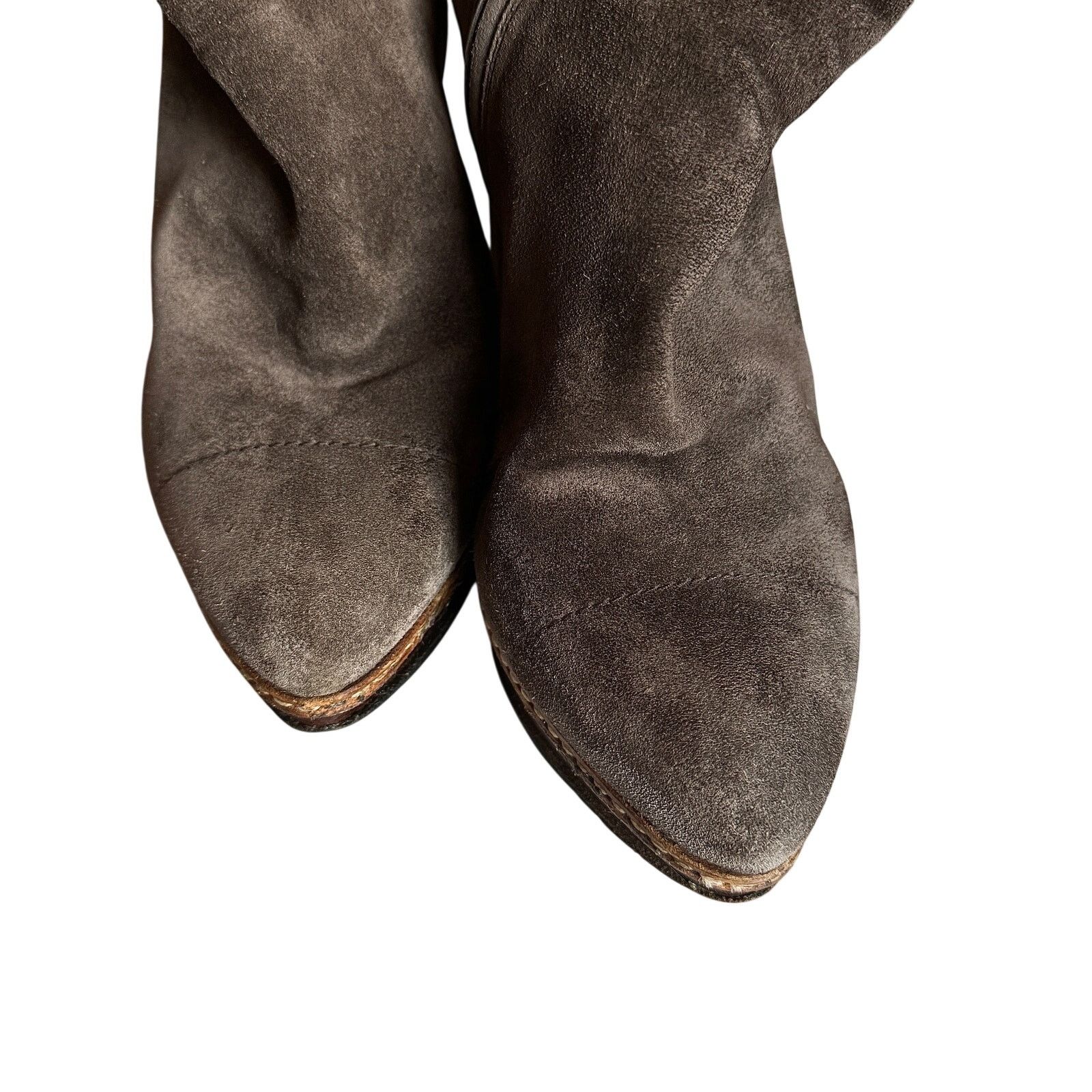 Prada Prada Brown Suede Ankle Boot Size US 6.5 / IT 36.5 - 2 Thumbnail