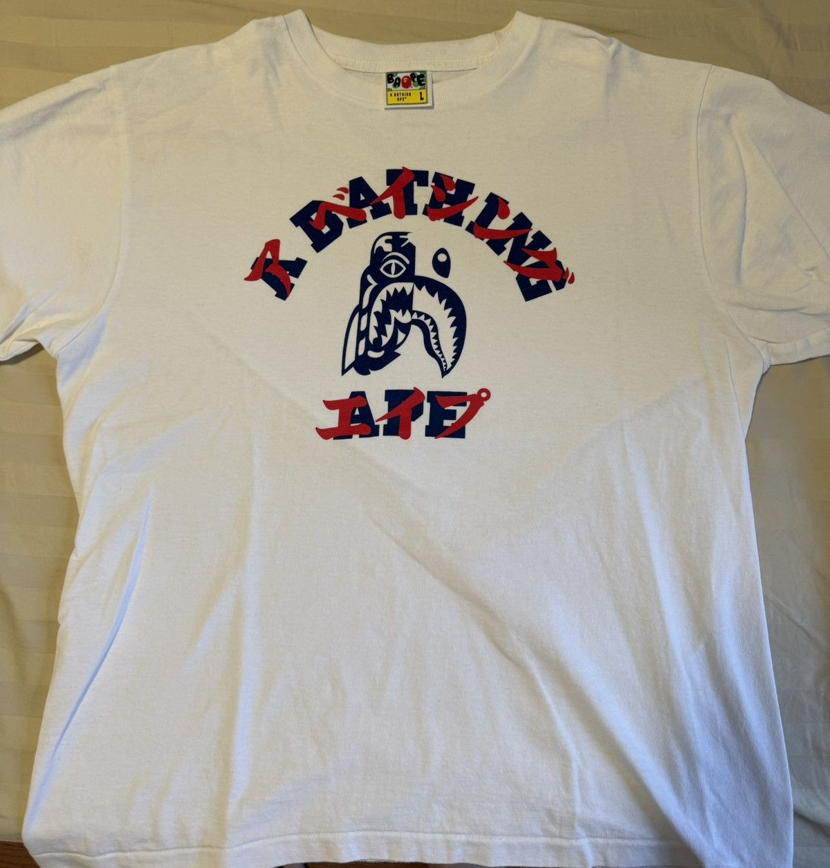 Bape Bape Tiger Shark tee Size US L / EU 52-54 / 3 - 1 Thumbnail