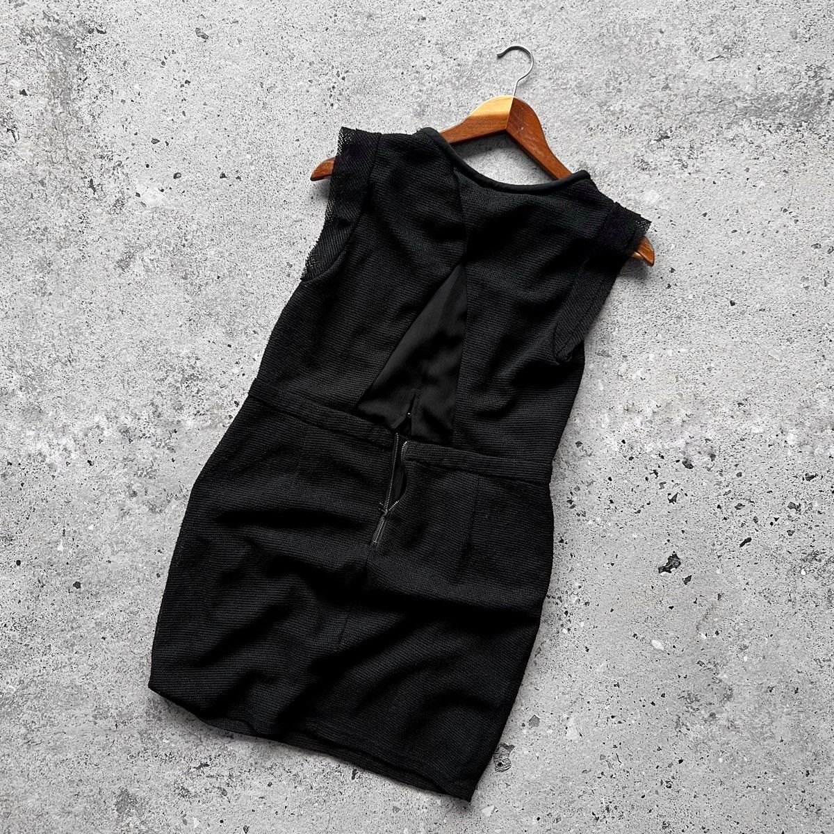 Designer × Vintage See U Soon Womens Vintage France Designer Black Short Dress Size S / US 4 / IT 40 - 5 Thumbnail