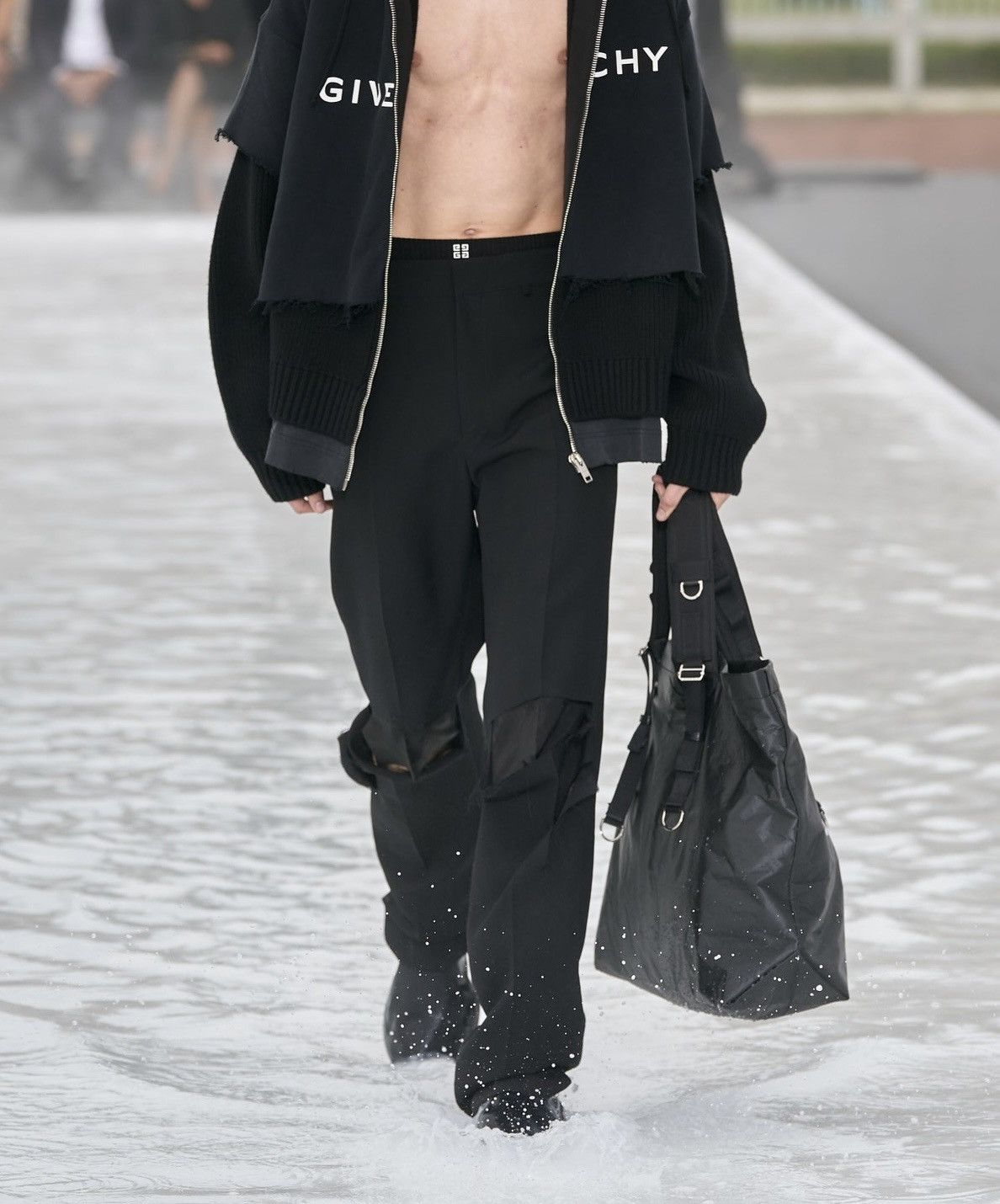 Givenchy Givenchy Ripped Wool Trousers Size US 34 / EU 50 - 1 Thumbnail