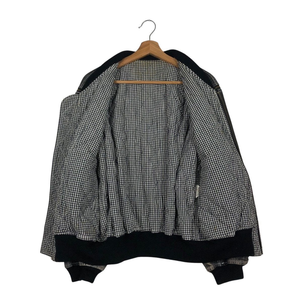 Japanese Brand 🔥VINTAGE DENIM BOMBER JACKET PINK HOUSE ISSEY MIYAKE Size US M / EU 48-50 / 2 - 15 Thumbnail