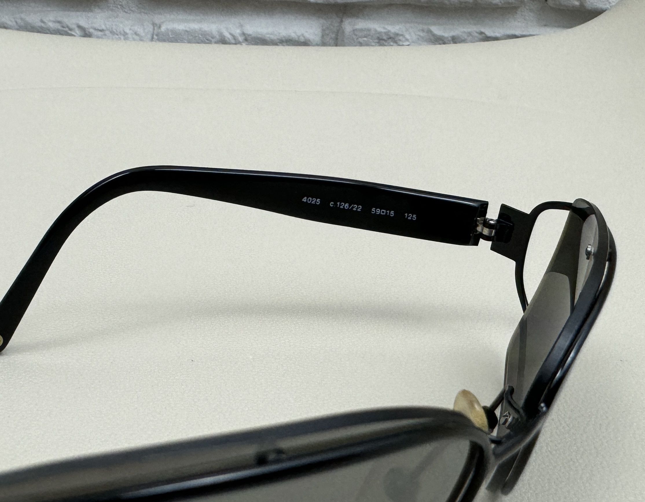 Chanel Retro Vintage 90s Chanel 4025 Sunglasses Rimless Black Metal Size ONE SIZE - 4 Thumbnail