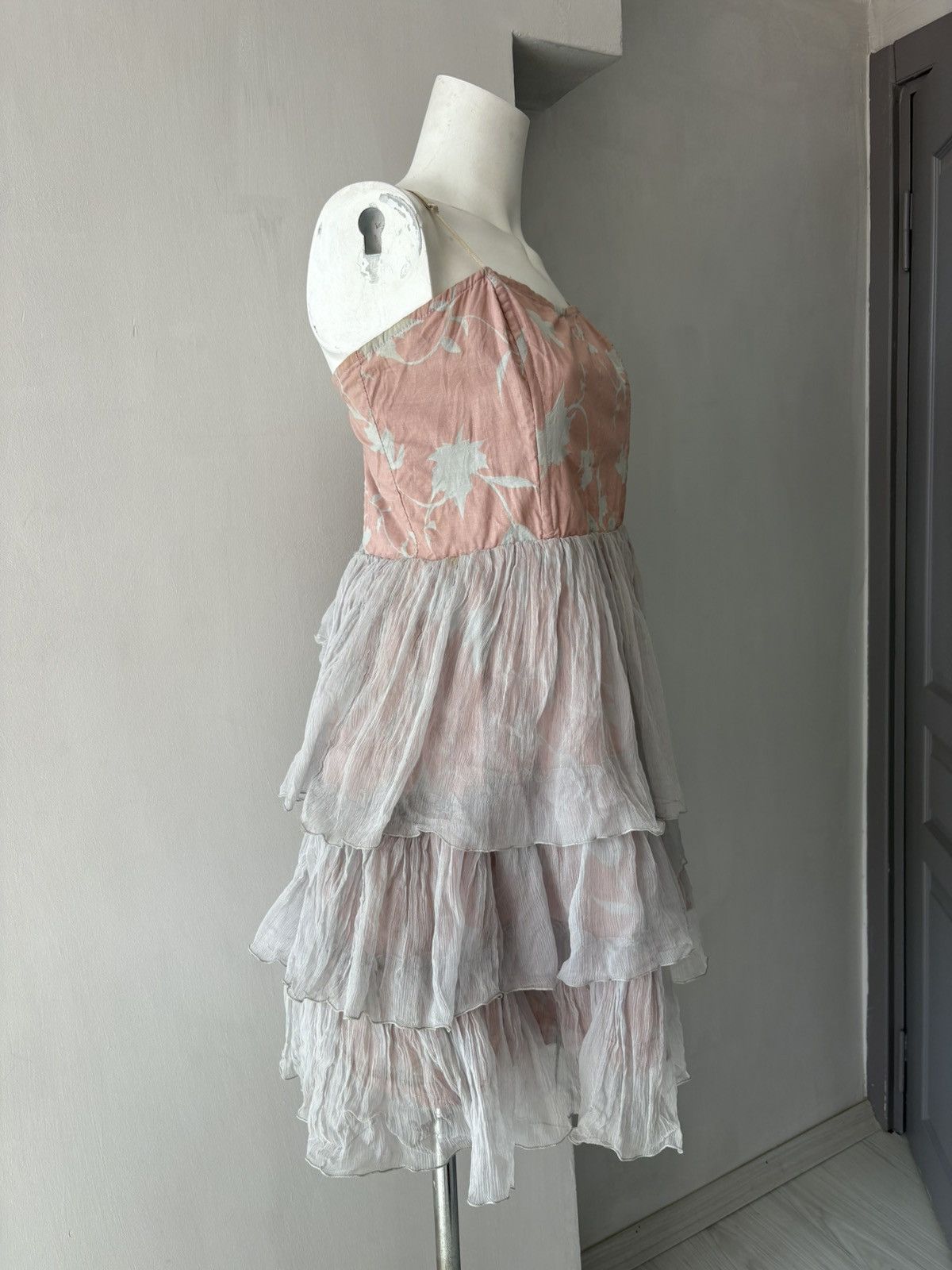 Vintage Jeff Gallano silk dress Size L / US 10 / IT 46 - 12 Thumbnail