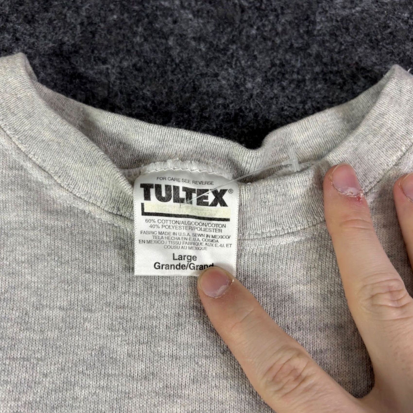 Tultex VINTAGE Tultex NY New York Graphic Sweatshirt Heather Gray Large 90s Size US L / EU 52-54 / 3 - 2 Thumbnail