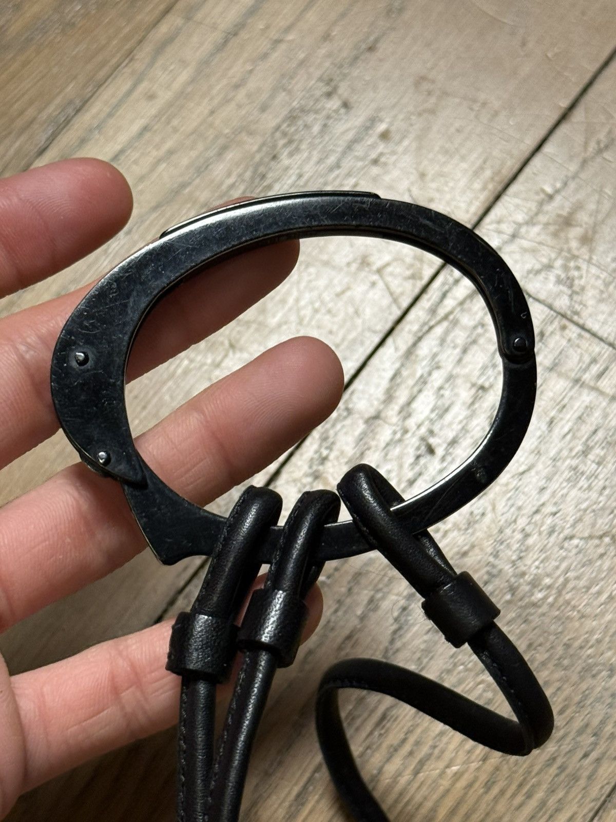 Helmut Lang Helmut lang SS04 womens black handcuff Size ONE SIZE - 4 Thumbnail
