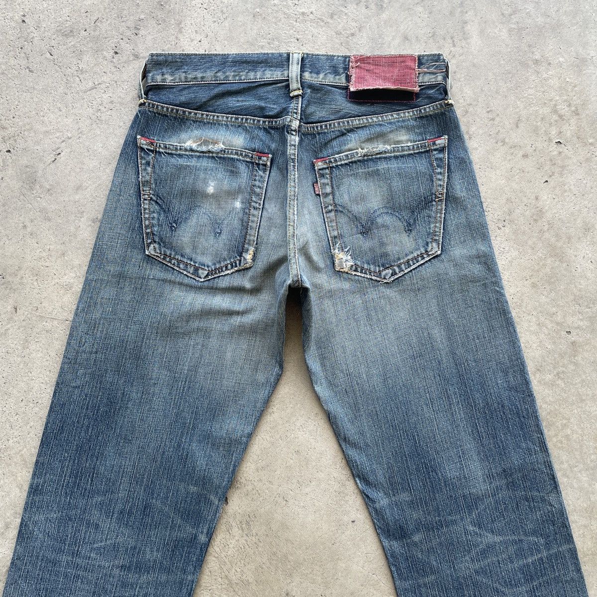 Edwin Distressed💥 Edwin 504 Japan Denim Jeans Pants Faded W30x29 Size US 30 / EU 46 - 10 Thumbnail