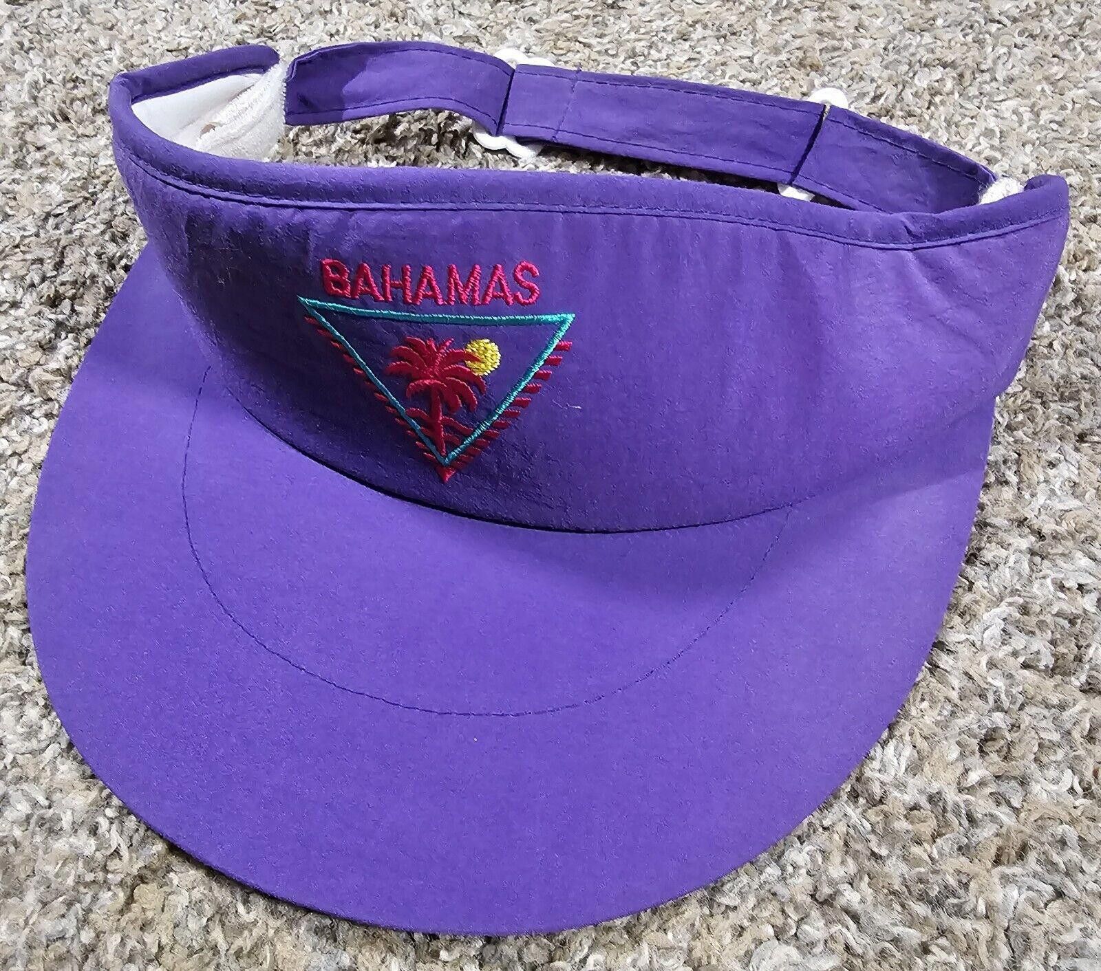 Designer BAHAMAS Caribbean Unisex Purple Embroidered Strapback Wide Size ONE SIZE - 1 Thumbnail