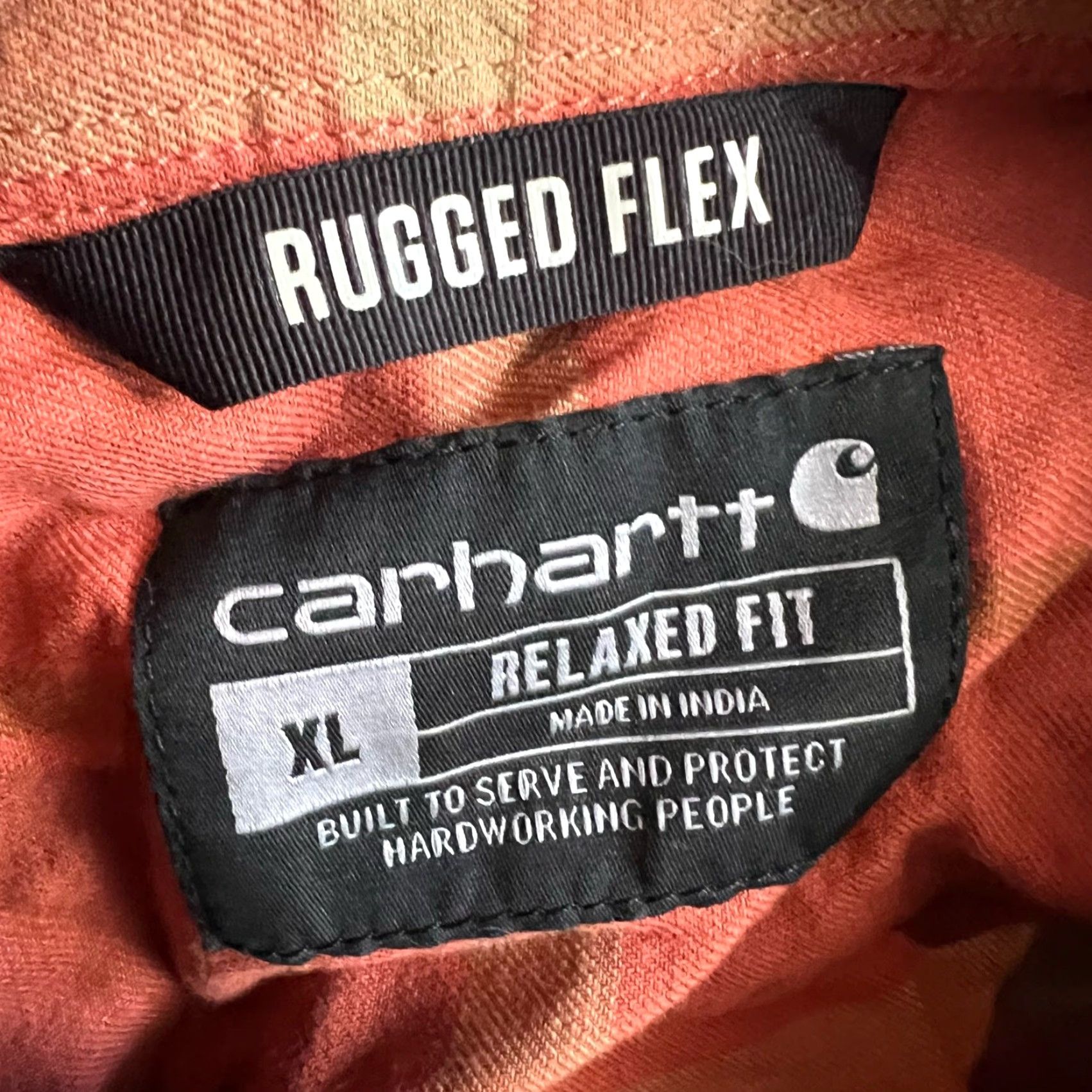 Carhartt Carhartt Shirt Mens XL Rugged Flex Ref Plaid Relaxed Fit Short Sleeve Button-Up Red Size US XL / EU 56 / 4 - 6 Thumbnail