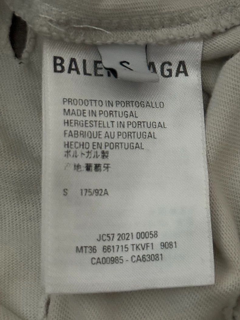 Balenciaga Balenciaga Ripped Short Sleeve Size US S / EU 44-46 / 1 - 5 Thumbnail